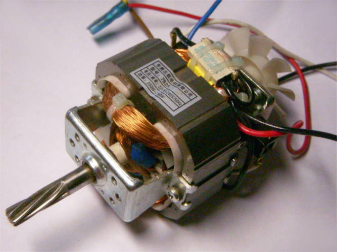 Electric motor 7625 350W for 6 oblique teeth for meat grinder shaft h36