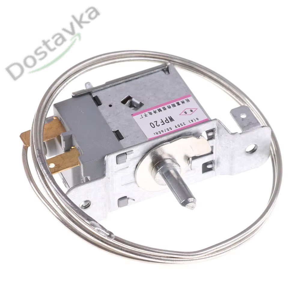 2-pin thermostat WPF-20 capillary 1200mm AC 220V 6A for refrigerator