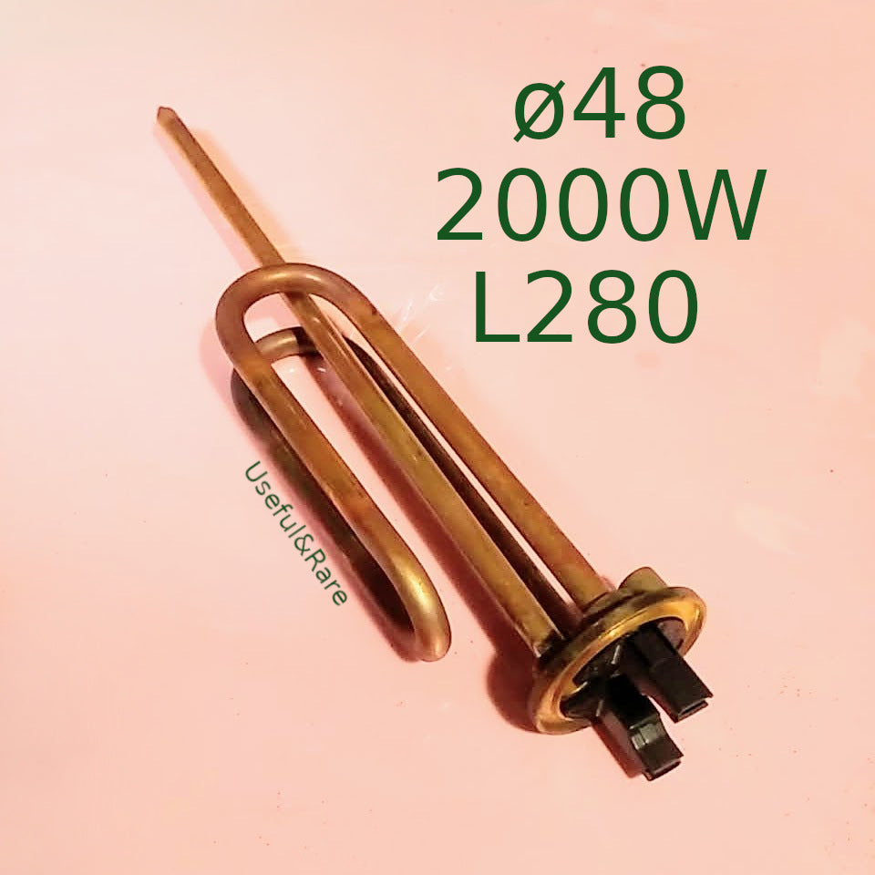Atlantic water heating copper element d48 L280 2000W with anode point thread