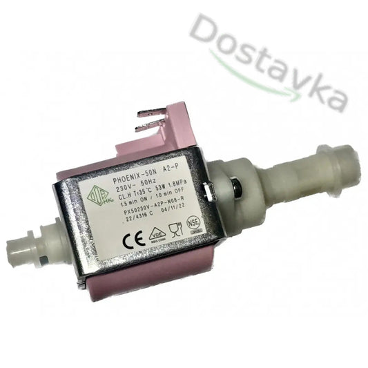 Насос вибрационный ODE Phoenix 50N (230В 53Вт ø1/8"-ø6мм) для кофемашины Lavazza, N&W, Necta Vending