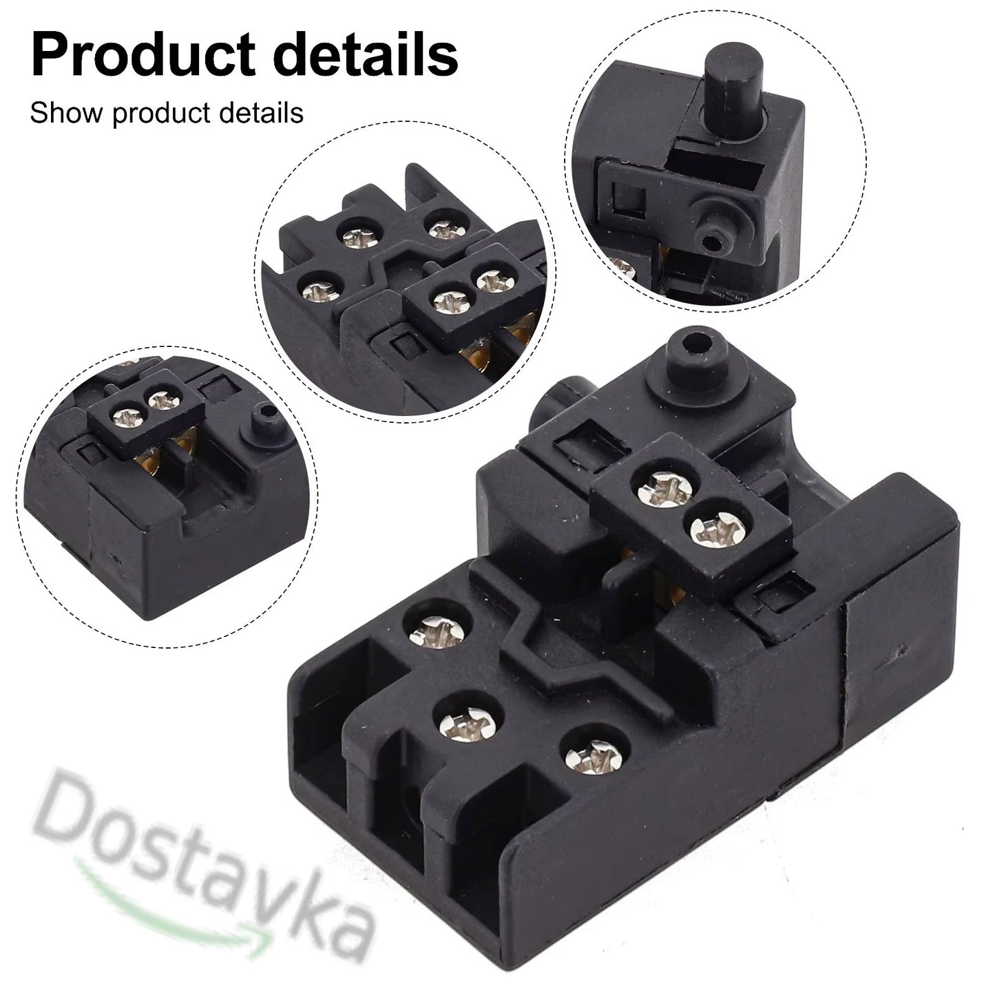 Electric chain saw manual trigger switch ZLB KR1040 12A 26*41*20 (TG72BD)