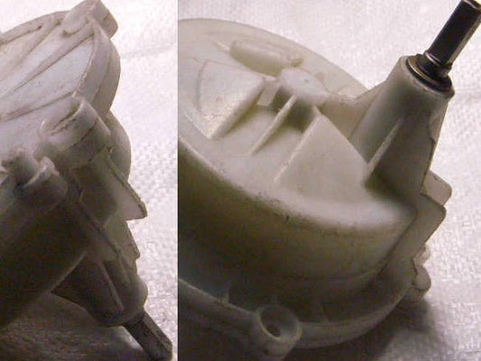 Washing machine gearbox with square on both sides (offset shafts)