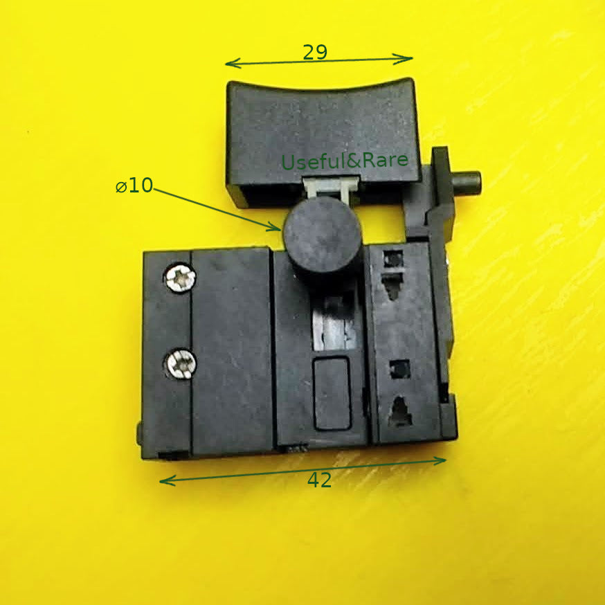 Mains screwdriver trigger switch ZLB KR9 8(6)A 250VAC (button 29*11)