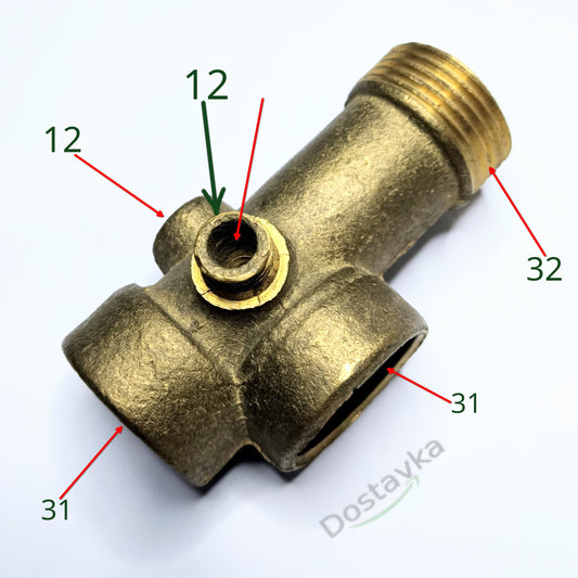 Water pumping station hydraulic accumulator Five-pipes nipple