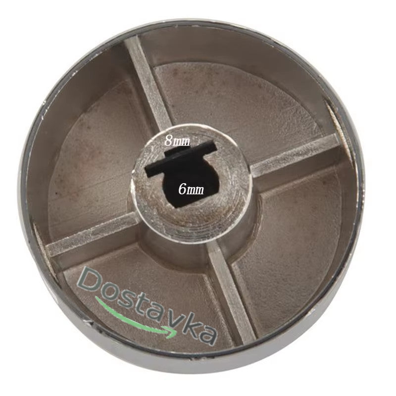 Rotary chrome round handle for oven burner hob d36*6 h25