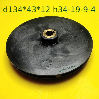 Centrifugal self-priming pump rotor Impeller d134*43*12 h34-19-9-4 (key)