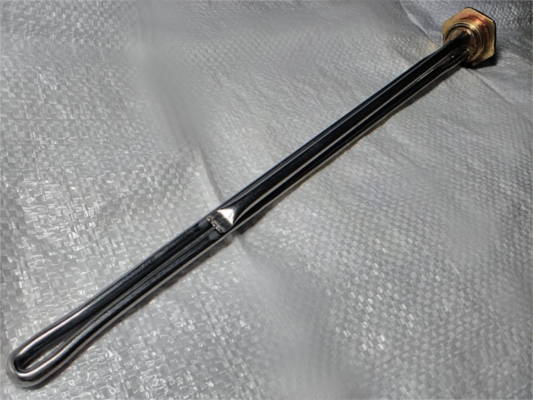 Электротэн 1 кВт на левой резьбе 1 1/4 дюйма для обогревателя