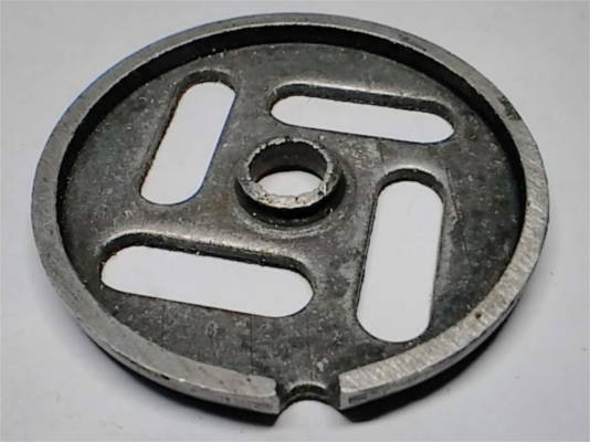Concave grid d54*49-8 for the outlet of the auger of a meat grinder with a cell of 7*22 mm