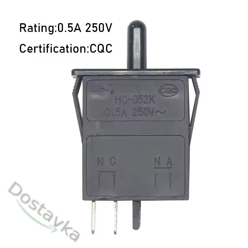 Push-button light switch (single_2C) ELTEK 100256 for Bosch refrigerator