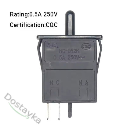 Push-button light switch (single_2C) ELTEK 100256 for Bosch refrigerator