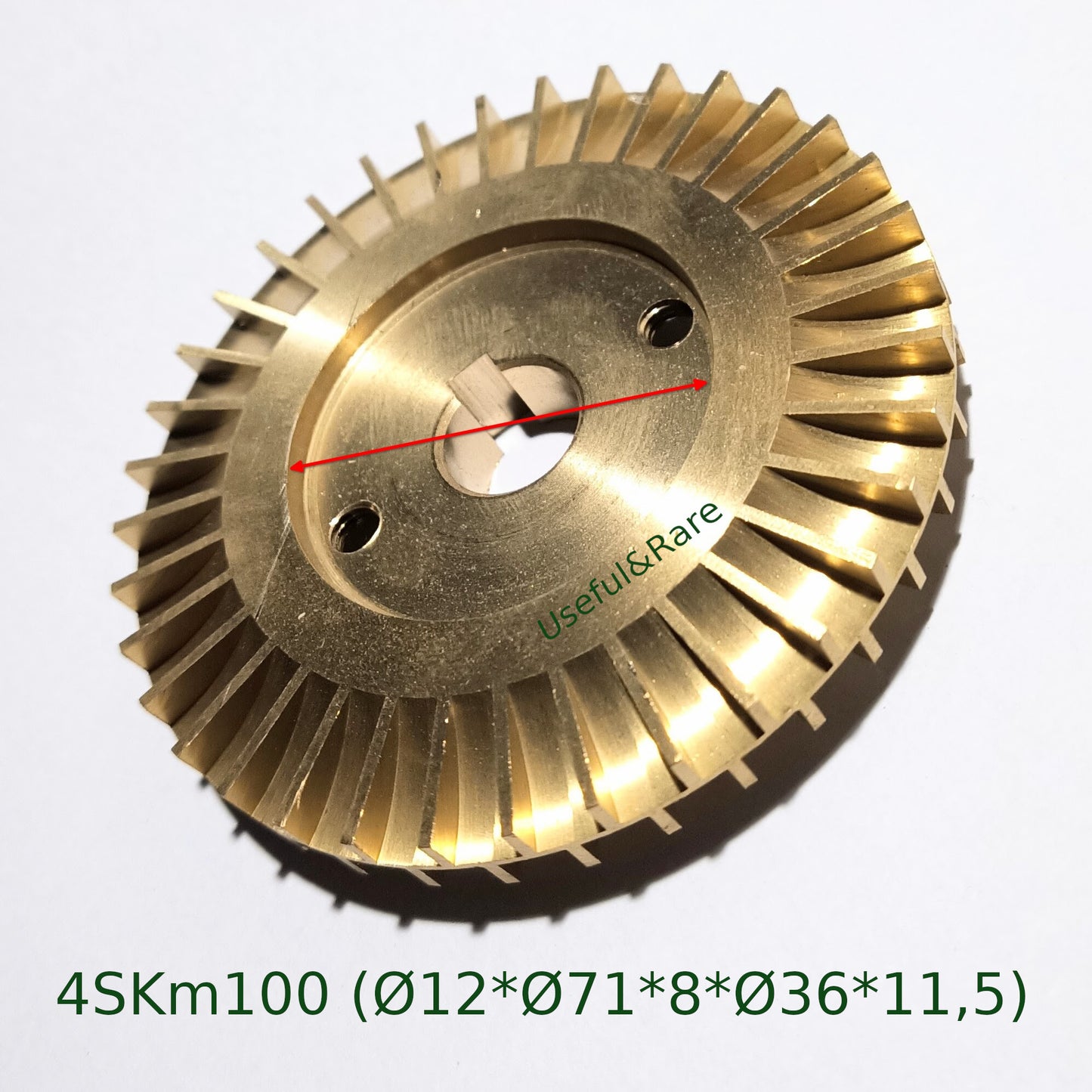 4SKm100 borehole pump Impeller (Ø12*Ø71*8*Ø36*11.5) (brass) (A08)