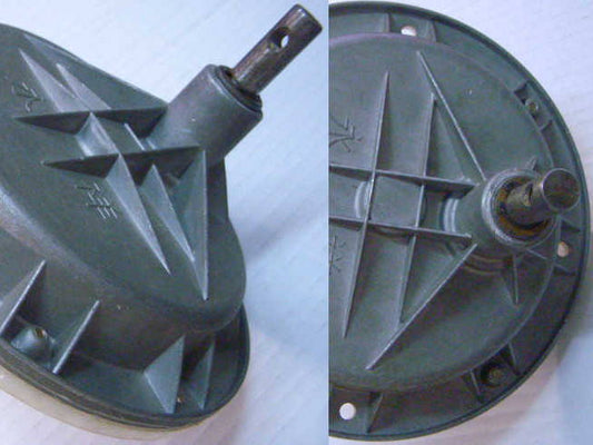 Semi-automatic washing machine gearbox with a 30 mm offset shaft for a bolt