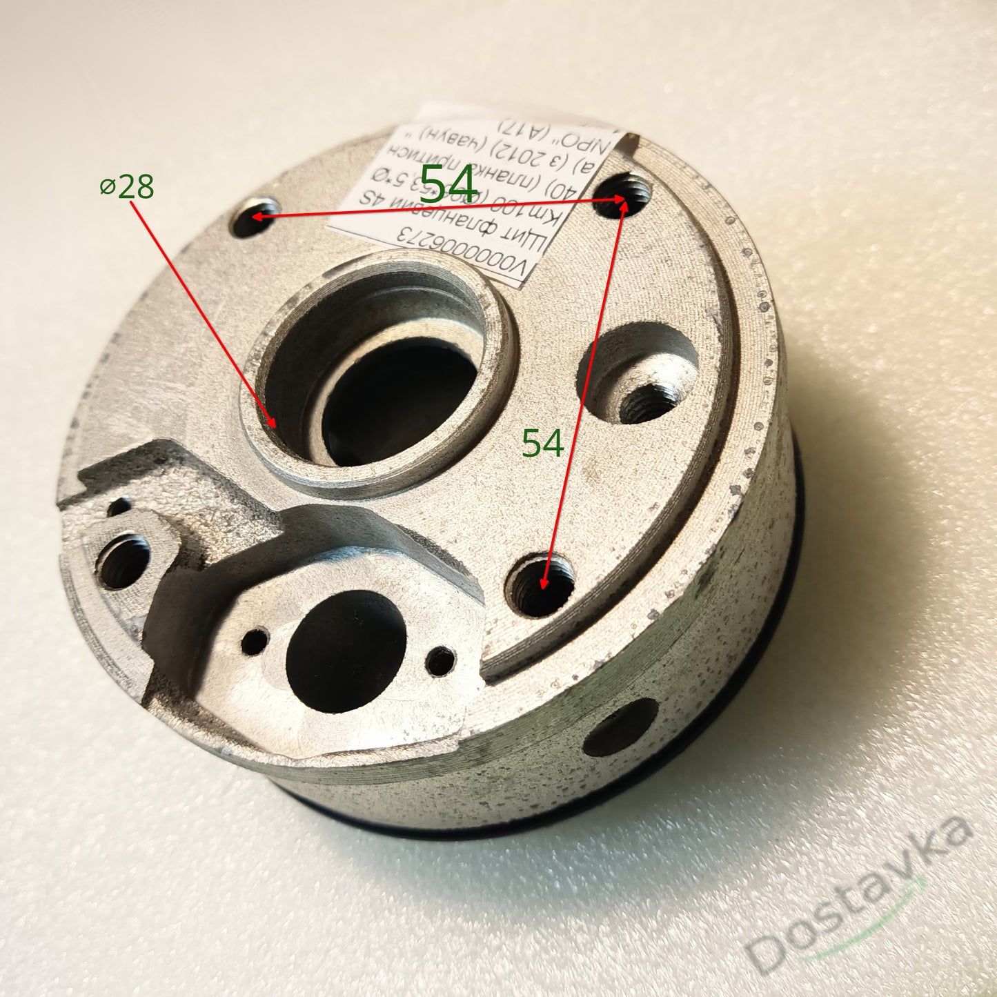 Flange shield for submersible pump Sprut 4SKm100 (Ø96*53.5*Ø40) (pressure plate) (since 2012) (cast iron) NPO (A17)