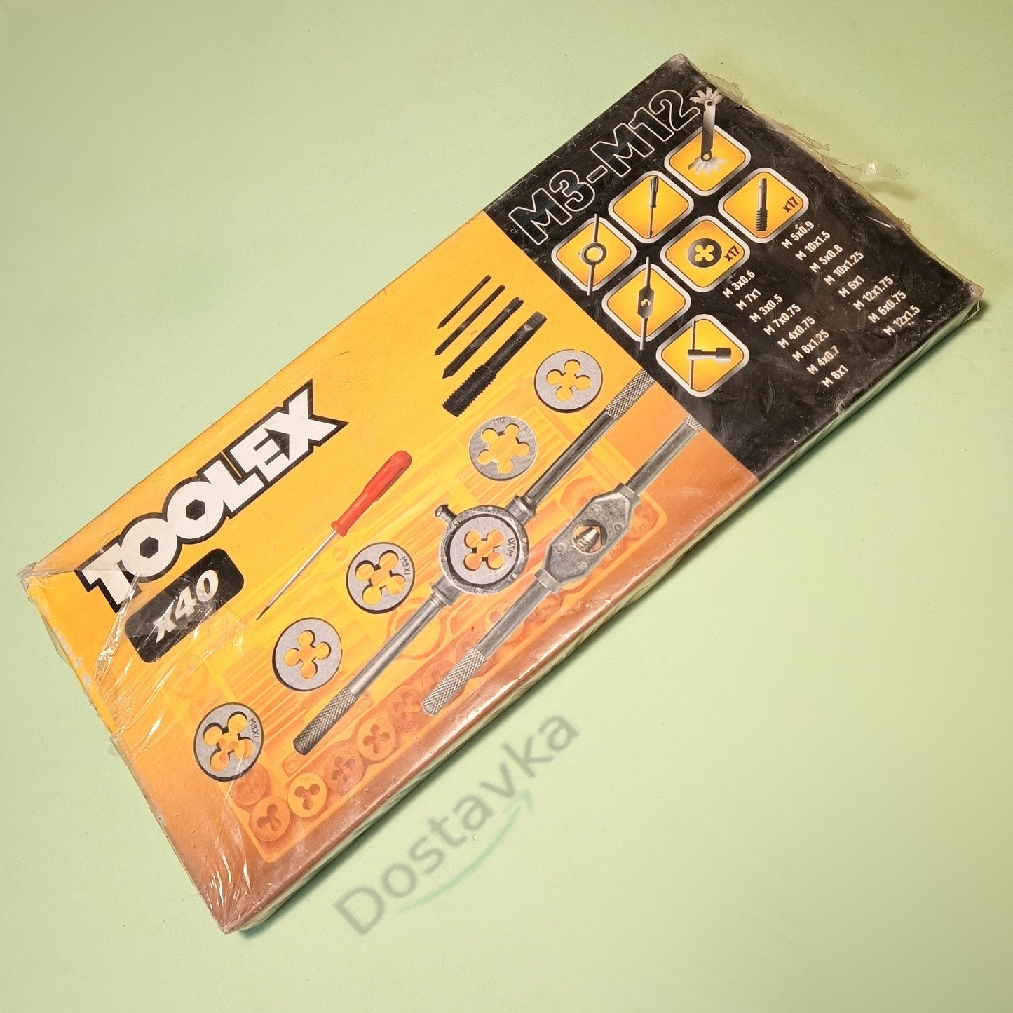 Toolex 19S040 40-in-1 Sword and Dies Set (M3-M12)