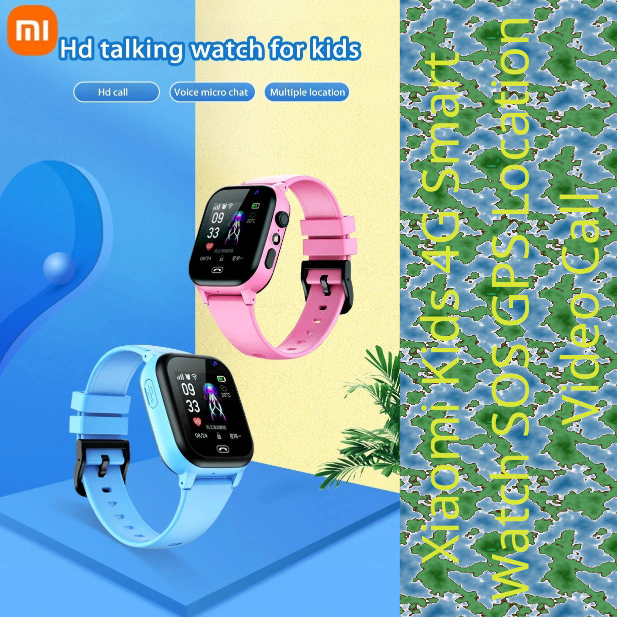 Xiaomi M3MAX Waterproof Smart Baby Watch with 4G GPS Tracker