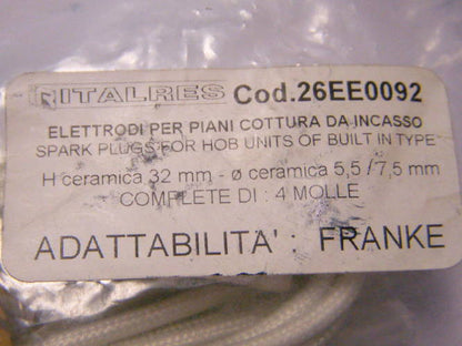 Italian spark plug 26EE0092 gas stove Danke