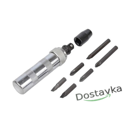 Impact screwdriver set (automatic) (7 items) INTERTOOL HT-0430