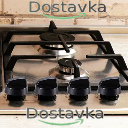 Universal control knobs (4 pcs) + 12 adapters for 6/8 mm for any stove models