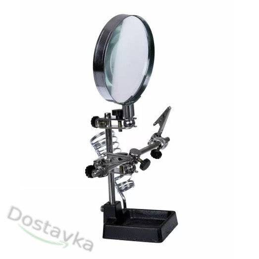 JM-508 Third Hand Soldering/Minor Repair Holder with 90mm Magnifying Glass