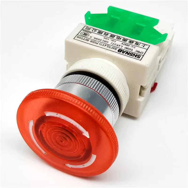 Emergency STOP signal Power switch head "mushroom" on off Lay37 Lay7 Y090 LED