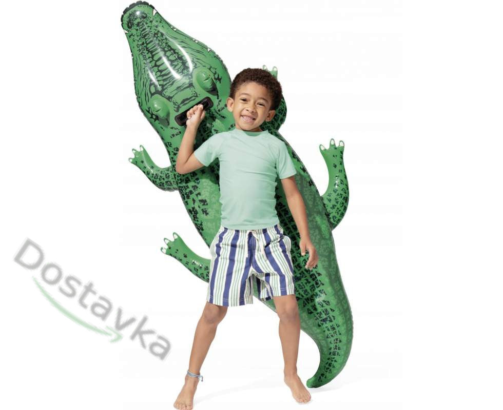 Inflatable toy raft Intex 58546 "Crocodile" (168x86 cm) for children's water games