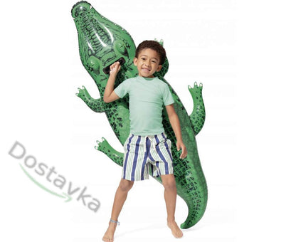 Inflatable toy raft Intex 58546 "Crocodile" (168x86 cm) for children's water games