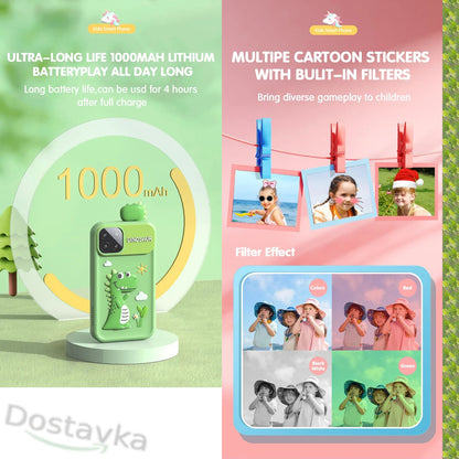 Children's smartphone for girls aged 3 and up: camera, MP3 player, games, 32 GB memory card (Hoco Y103)