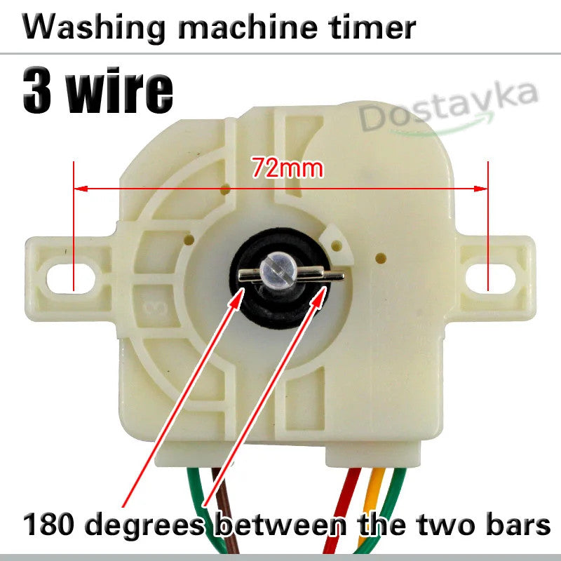 Digital, Alpari, Saturn, and Vimar washing machine clock mechanism (three wires with a jumper)