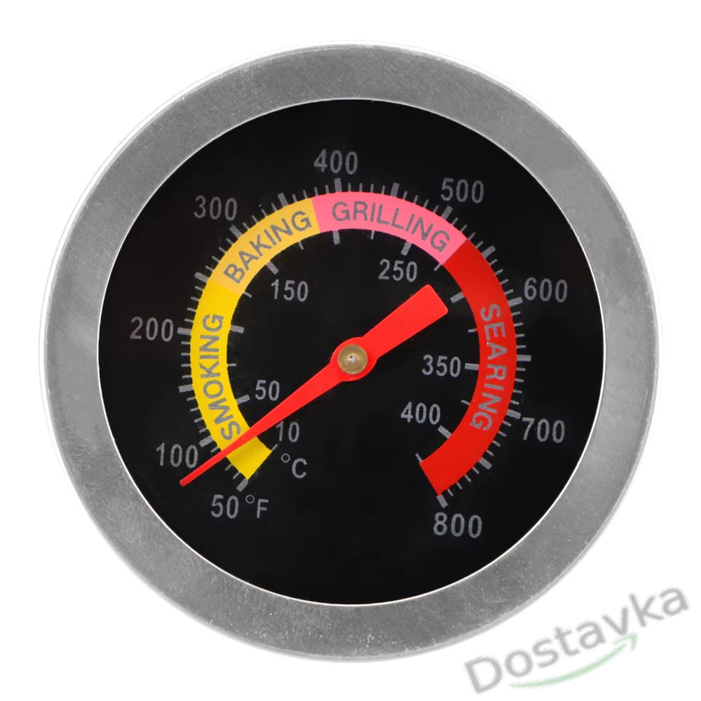 Metal Thermometer for Oven, Kitchen, Home, Grill, Smokehouse, BBQ, Baking (0-400/500℃ Sensor)