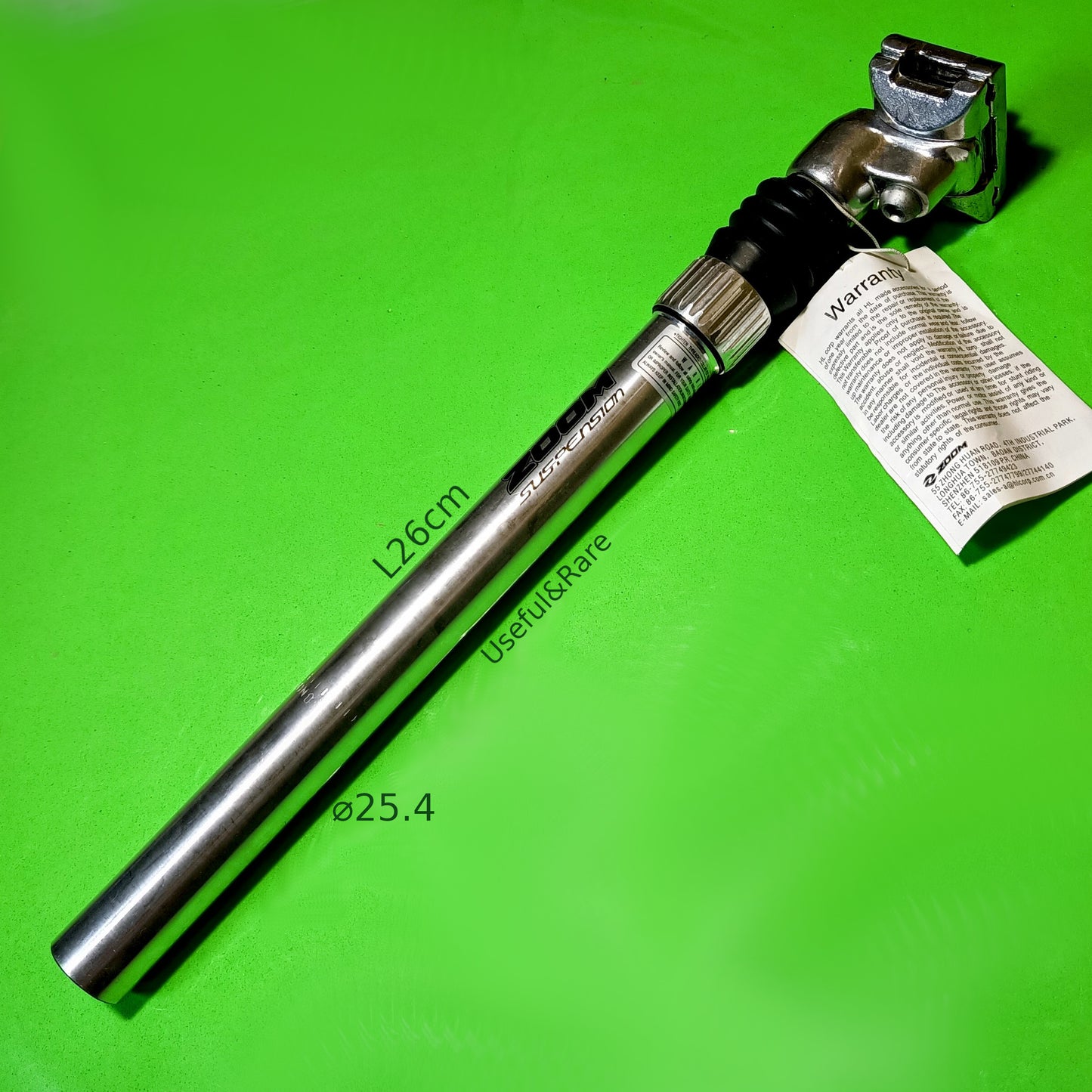 Bicycle seat lift shock absorber mount kit 25.4 mm