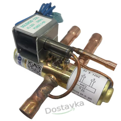 4-way valve DHF-11 (inlet 1/2" ODF, outlet 5/8" ODF) for air conditioner