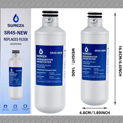 LG Refrigerator Water Filter (ADQ74793501, LT1000P)