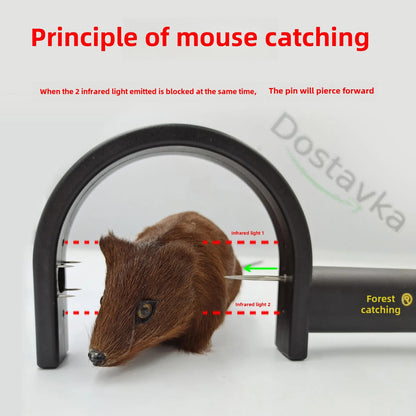 Automatic rat trap with infrared sensor