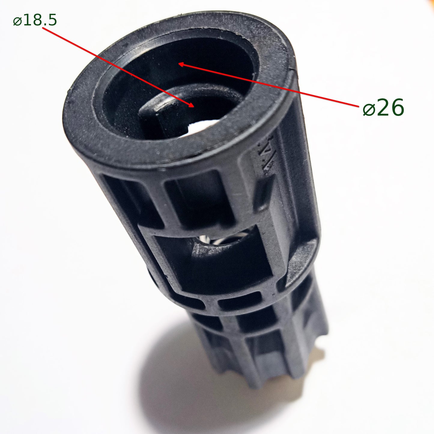 NPO GARDEN-CW 7,5/2,2 (M22x1,5) (A44) Pressure Washer Spray Gun Adapter (Plastic + Brass)