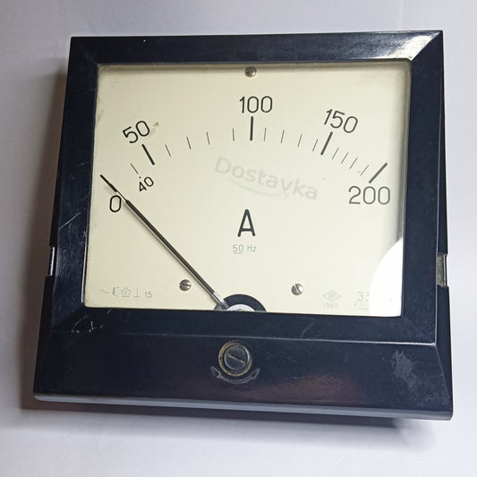 E378 Panel Analog Ammeter (0-200A, 50Hz, 160x160mm, Class 1.5)