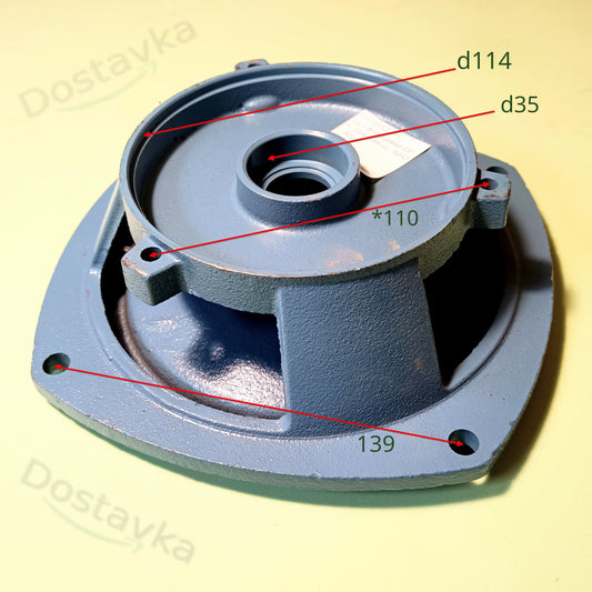 NPO CPm158X Surface Water Pump Flange Plate (Cast Iron) (A59) (3 Bolts)