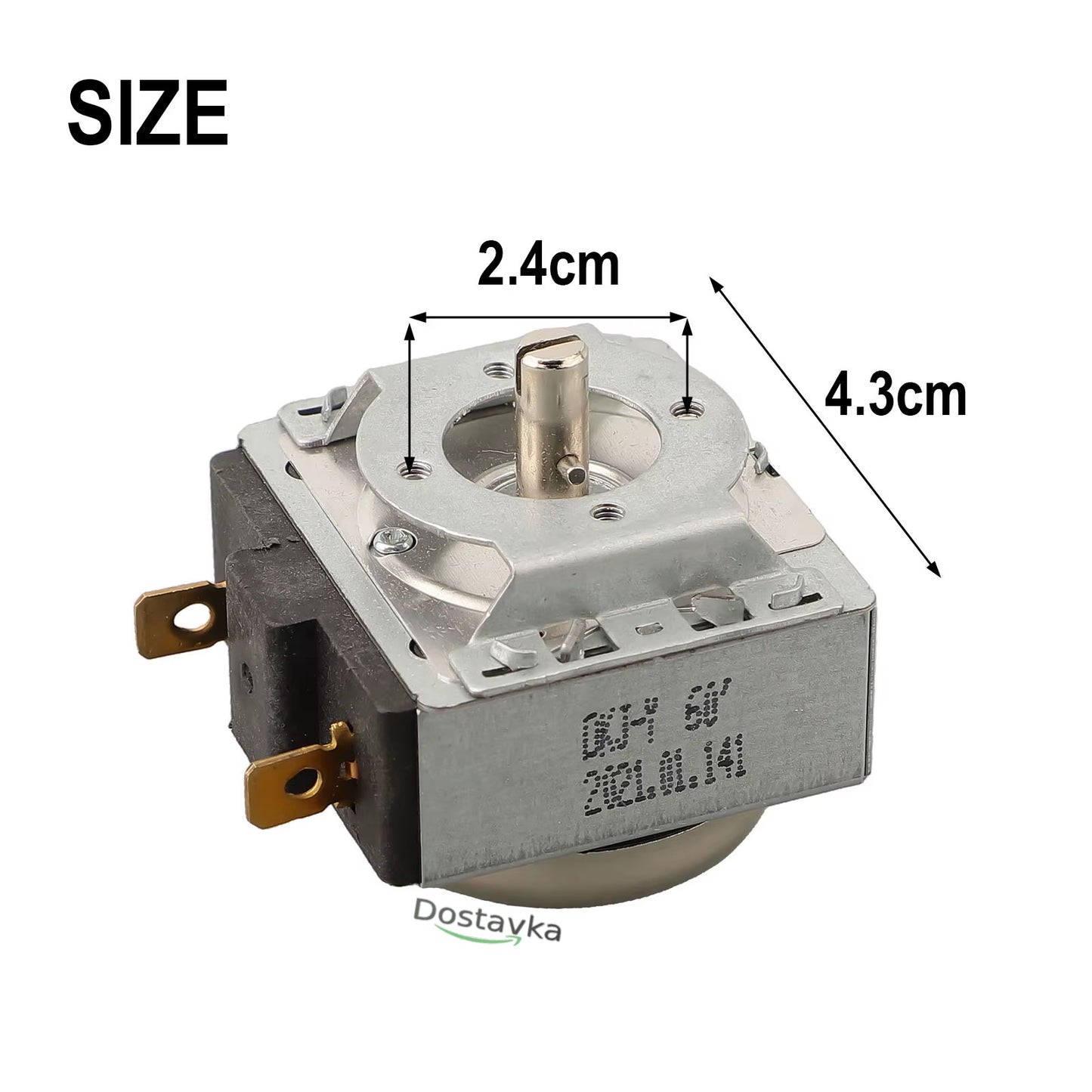 Electric furnace bell timer 2-pin 90 minutes with h8 handle shaft (cutting)