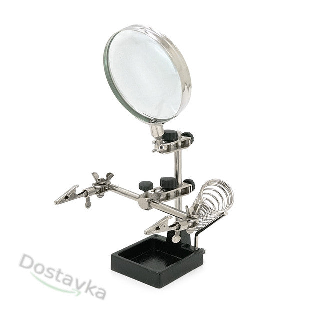 JM-508 Third Hand Soldering/Minor Repair Holder with 90mm Magnifying Glass