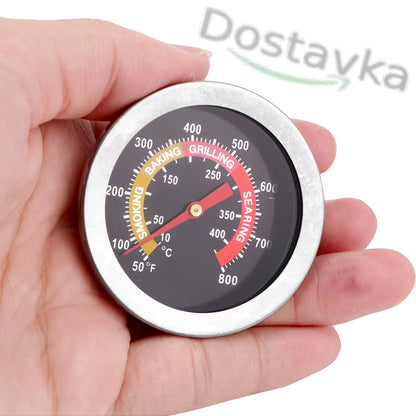 Metal Thermometer for Oven, Kitchen, Home, Grill, Smokehouse, BBQ, Baking (0-400/500℃ Sensor)