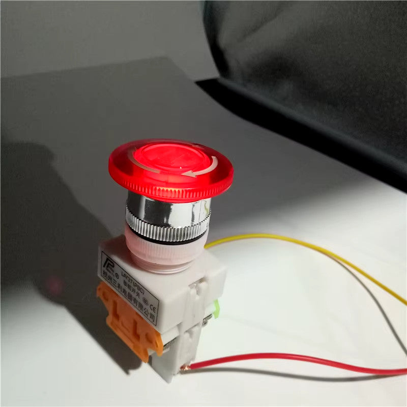 Emergency STOP signal Power switch head "mushroom" on off Lay37 Lay7 Y090 LED