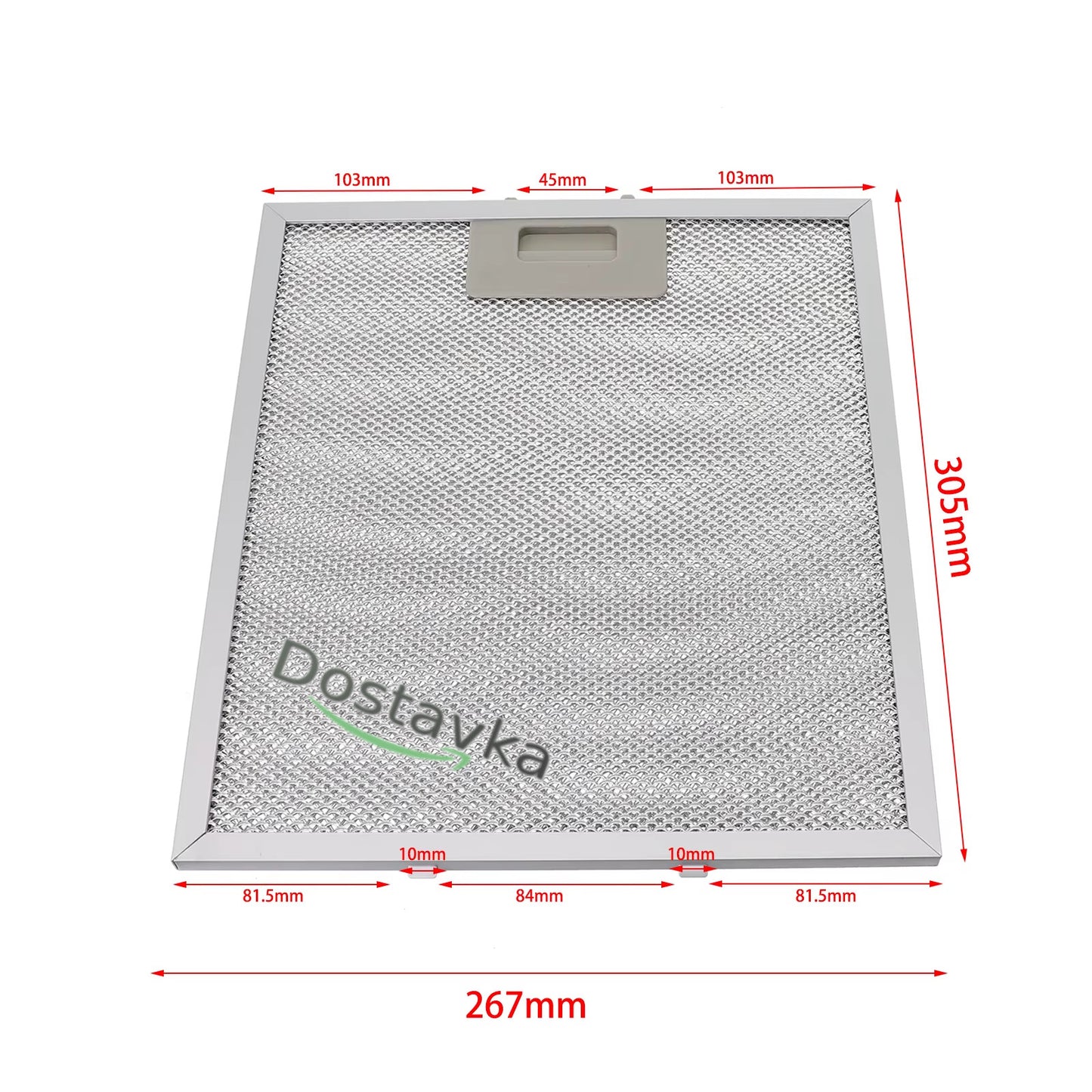 Metal grease filter 305*267*9 kitchen hood