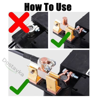 Car, RV, Boat, Truck 12/24 Volt Battery Switch (Under Hood on Terminal)