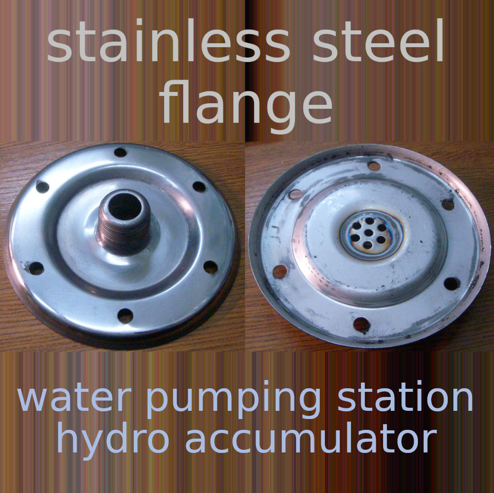 Water pumping unit hydro accumulator stainless steel flange d158*32