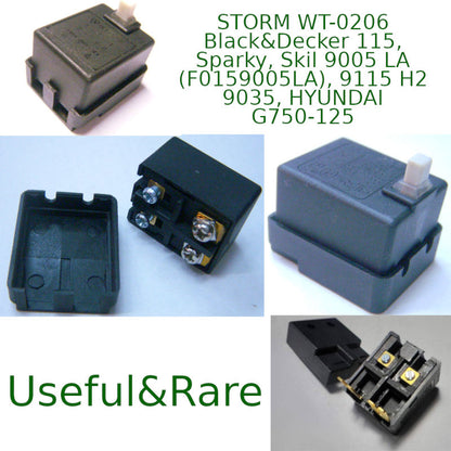 Hyundai, Sparky FA3-5/2W 5A angle grinder trigger switch (initially closed)