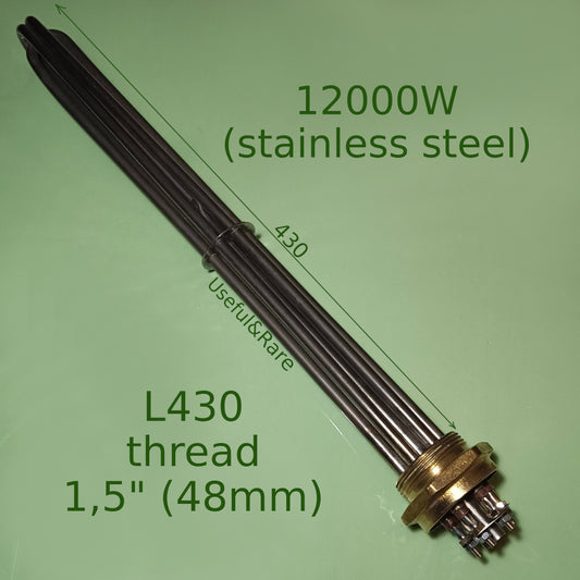 Balcik 12000W (нержавейка) L430 резьба 1,5" (48mm)