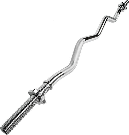 Гриф для штанги Toorx W-подібний 120 см 25 мм з гвинтовими замками (BCV-120)