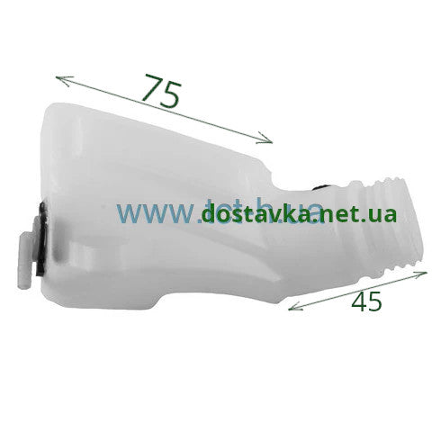 с штуцером и крышкой