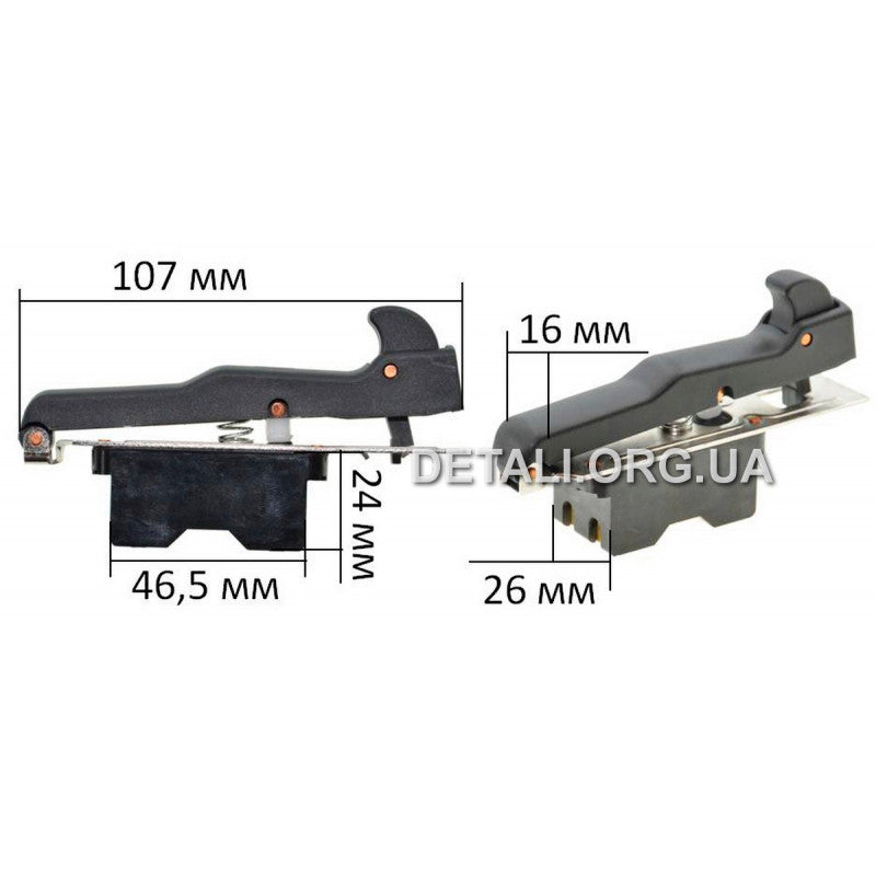 Кнопка для болгарки (УШМ) Makita MT903 / M9001 оригинал 651183-5