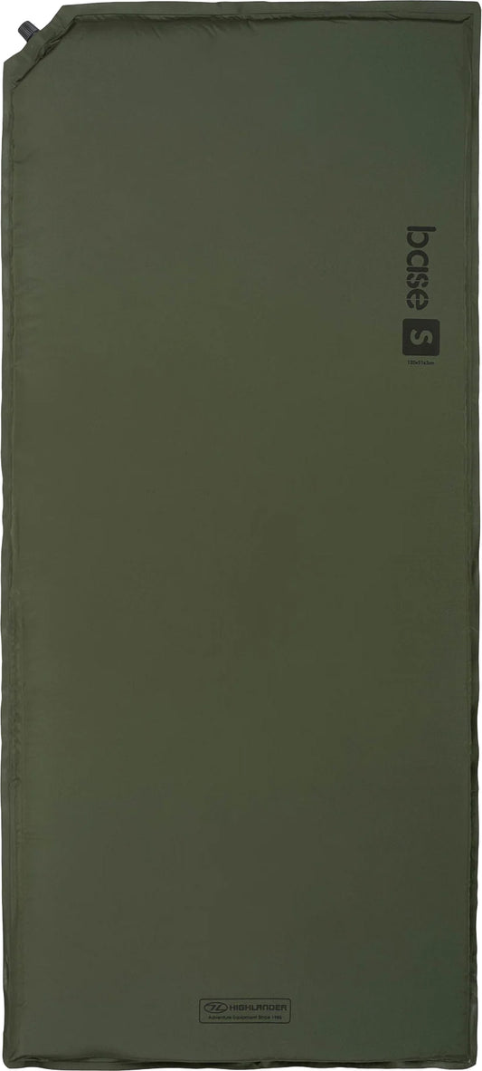 Килимок самонадувний Highlander Base S Self-inflatable Sleeping Mat 3 cm Olive (SM100-OG)