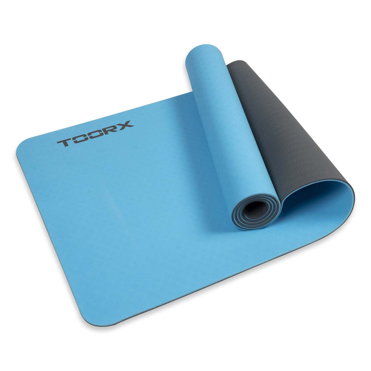 Sports kilimok Toorx Yoga Professional TPE 183 x 60 x 0.6 cm for yoga and fitness Azzurro/Antracite (MAT-183)